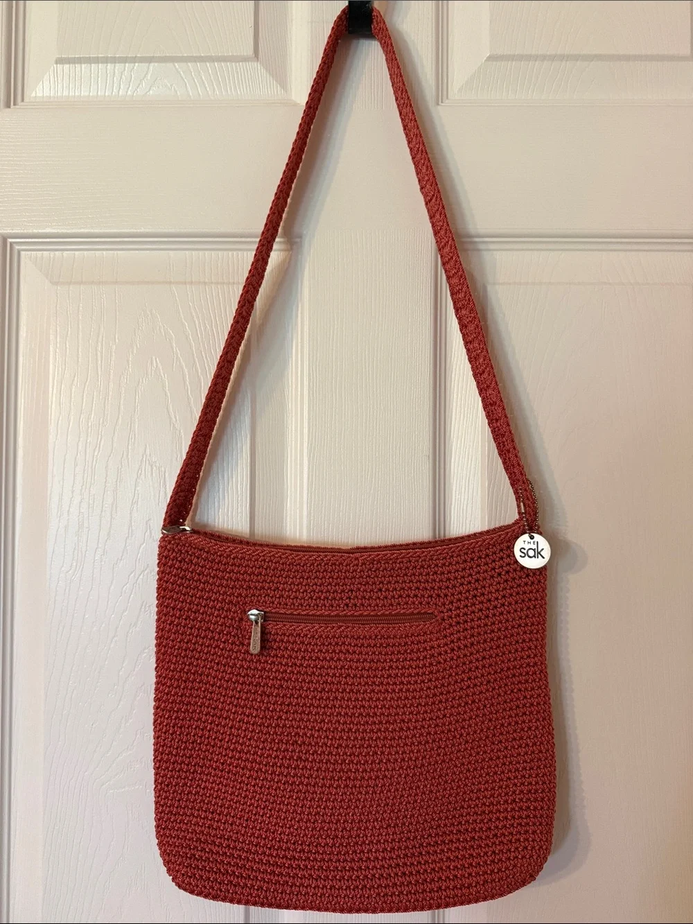 The Sak Terracotta Crochet Crossbody Bag